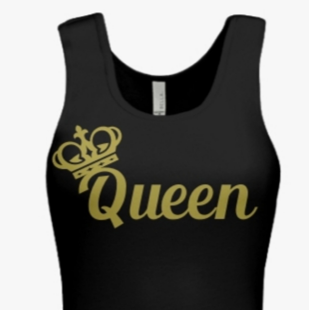 Crowned queen tank top